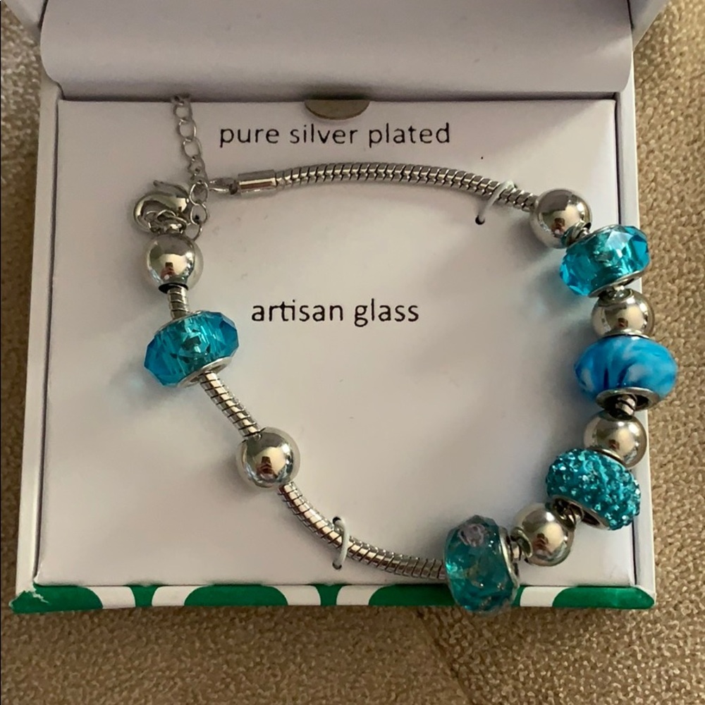 Artisan Glass Dazzling Designs Charm Bracelet